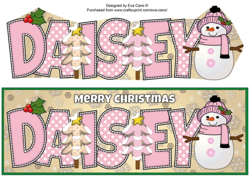 Cute Snowman DAISEY large dl