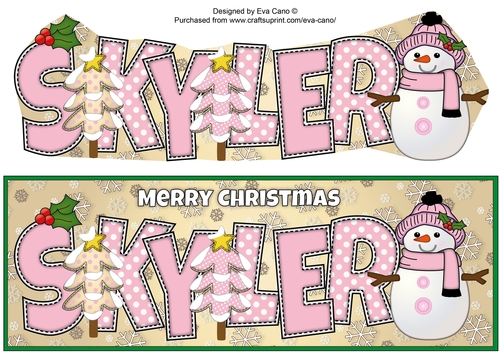Cute Snowman SKYLER large dl