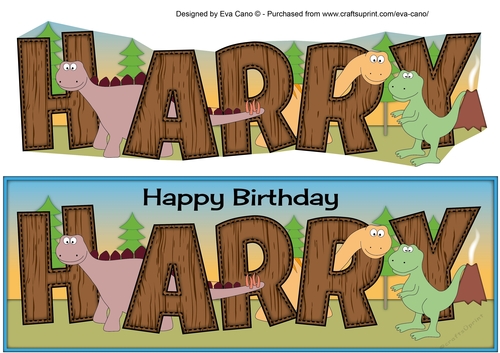 Dinosaurs HARRY large dl