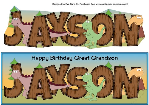 Dinosaurs Great Grandson JAXSON large dl