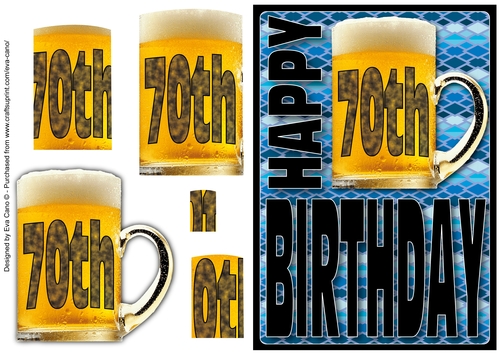 Happy 70th Birthday with Beer