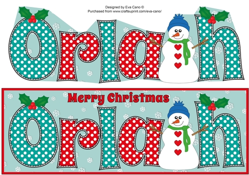 Snowman ORLAH large dl