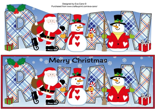 Santa & Snowmen RIAN large dl