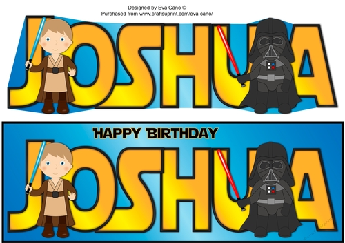Star Wars themed JOSHUA large dl
