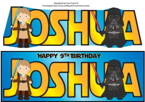Star Wars themed JOSHUA 9th large dl