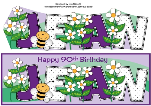 Flowers and Bees JEAN 90th large dl