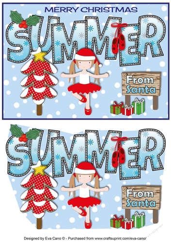Christmas Ballerina SUMMER A5