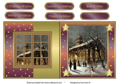 Christmas Scene and Window Fold Back 5