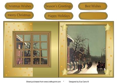 Christmas Scene and Window Fold Back 6