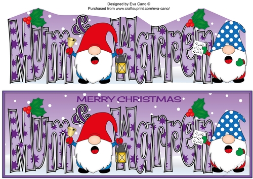 Carol singing Christmas Gnomes MUM & WARREN large dl