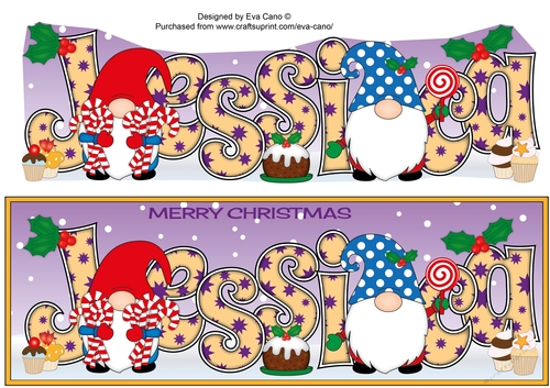 Christmas Gnomes with sweets JESSICA large dl