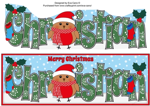 Christmas Plump Robin CHRISTIAN large dl