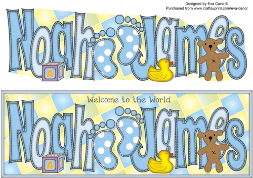 Baby Feet NOAH JAMES large dl