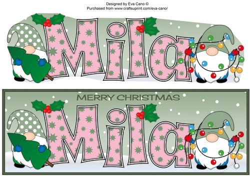 Christmas Gnomes with decorations MILA large dl