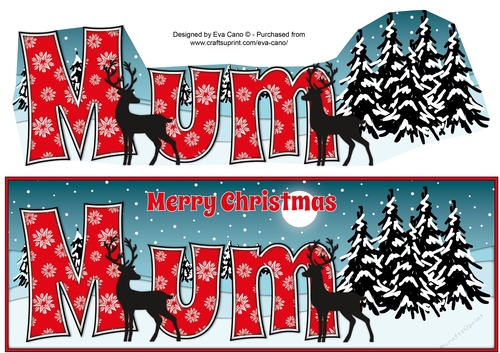 Christmas Winter Scene MUM large dl