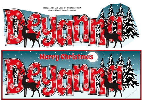Christmas Winter Scene DEYANNA large dl