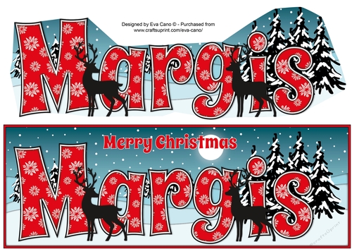 Christmas Winter Scene MARGIS large dl