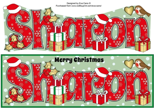 Christmas SHARON large dl 