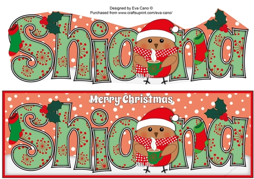 Christmas Plump Robin with Hot Drink SHIONA large dl
