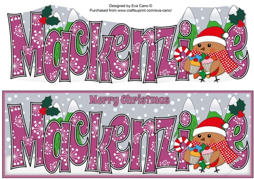 Christmas Plump Robin with Sweets MACKENZIE large dl