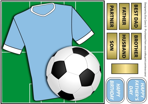 Football Fan in Sky Blue 8x8