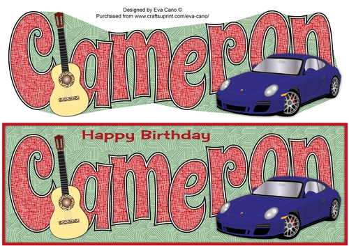 Porsche and Guitar CAMERON large dl