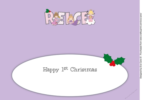 Christmas Angels REICE 1st large dl insert