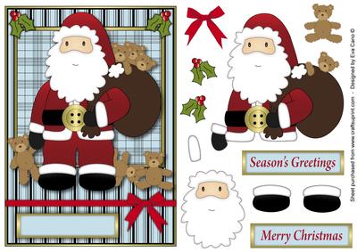 Santa is Here – Decoupage
