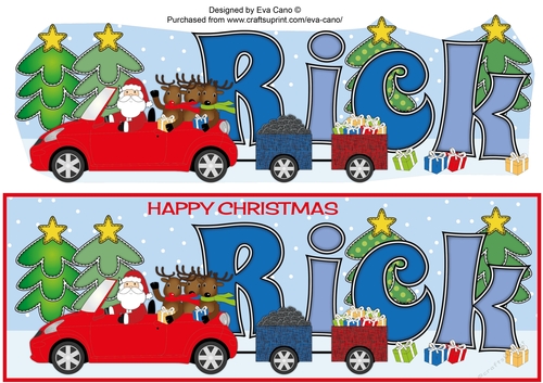 Santas Car & trailers RICK large dl