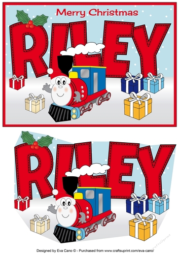 Christmas Terry the Train RILEY A5
