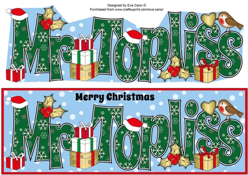 Christmas MR TOPLISS large dl
