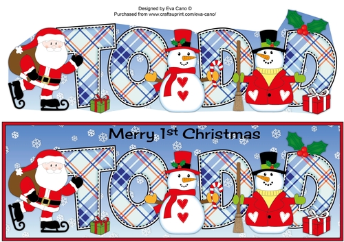 Santa & Snowmen TODD 1st large dl