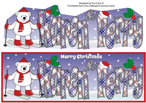 Monty Polar Bear Skiing KAREN & PERRY large dl