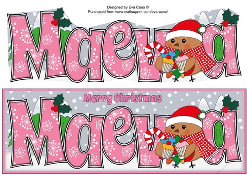 Christmas Plump Robin with Sweets MAEVA large dl