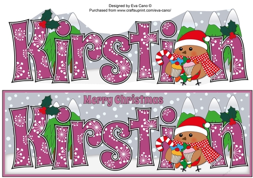 Christmas Plump Robin with Sweets KIRSTIN large dl