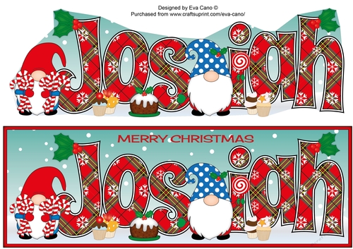 Christmas Gnomes with sweets JOSIAH large dl