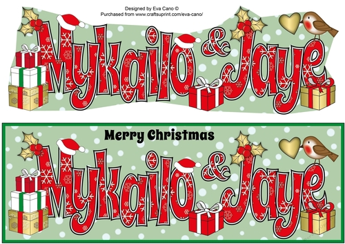 Christmas MYKAILO & JAYE large dl