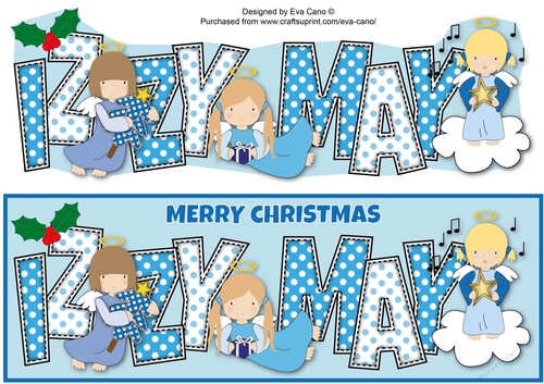 Christmas Angels IZZY MAY large dl