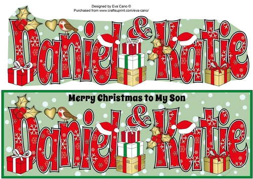 Christmas DANIEL & KATIE large dl