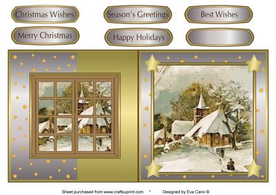 Christmas Scene and Window Fold Back 9