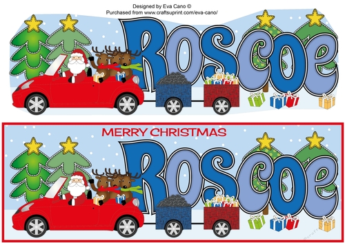 Santas Car & trailers ROSCOE large dl
