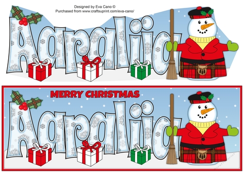 Scottish Snowman AARALIIA large dl