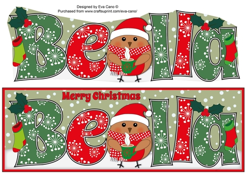 Christmas Plump Robin with Hot Drink BELLA large dl