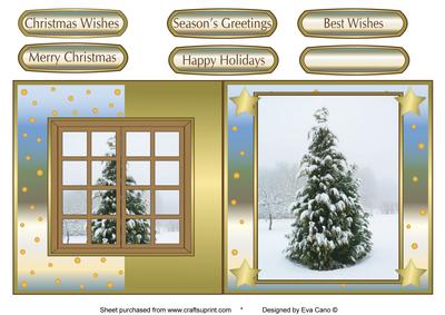 Christmas Scene and Window Fold Back 11