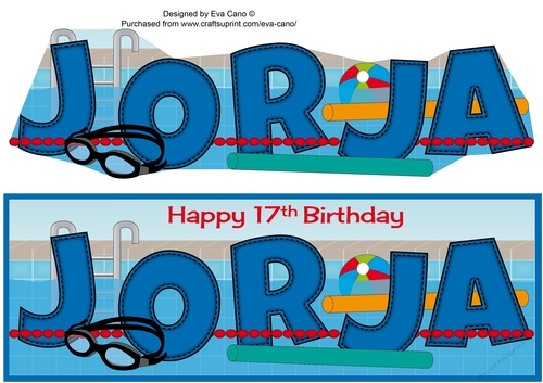 Swimming Theme JORJA 17th large dl