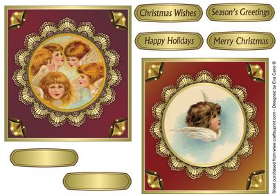 Little Christmas Angels Toppers