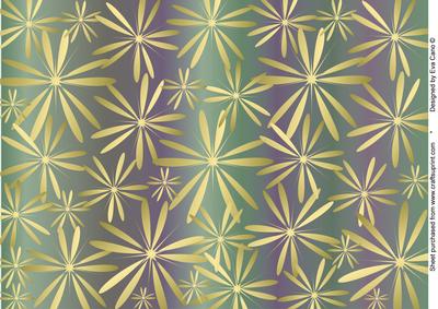 Funky Flowers Paper (purple - Green)