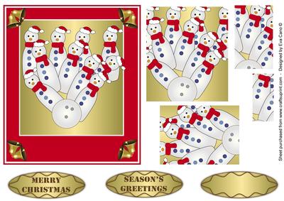 Christmas Bowling Snowmen 2