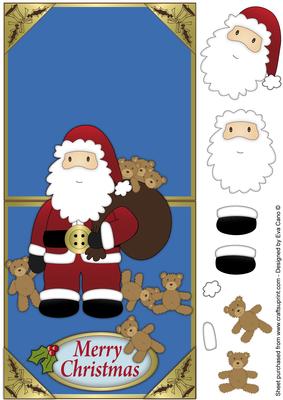 Santa is Here - Over the Edge Blue