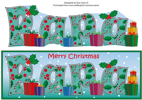 Christmas Presents PAPA large dl